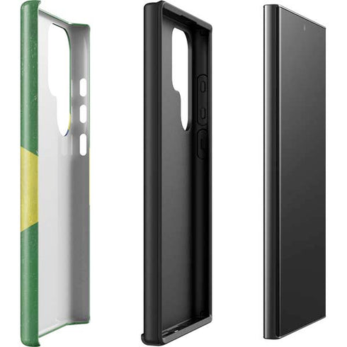 Brazil Flag Distressed Galaxy S23 Ultra Pro Case